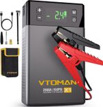 VTOMAN Car Tyre Inflator Pump Digital Portable Tyre Air Compressor Pump 12V Jump