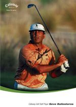 Seve Ballesteros Signed Calloway Golf Card. + COA