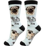 Tan Pug Socks 