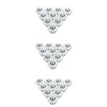 30Pcs Carbon Steel Roller Bearings for Furniture and Conveyor Use Silver