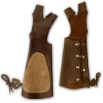 LONGBOW/RECURVE BOW TRADITIONAL ARCHERY LEATHER SHOOTING ARM GUARD & BOW GLOVE
