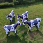 Inflatable Animal Cow Farm Animal Easy to Inflate PVC Themes Parties Fancy Props