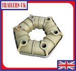 Rubber Doughnut Coupling Topper Mower Major Conner LSM Abbey 6 Hole 115mm PCD