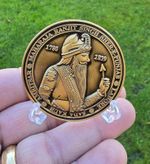 Maharaja Ranjit Singh Memorial Coin Shere Punjab Token Antique Gold Plated SSS