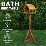 The Hutch Company Bath Universal Feather Edge Bird Table - Assembly Required
