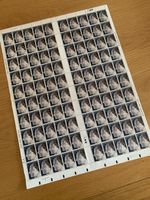 Full Sheet 100 Stamps Royal Silver Wedding 1972 Inc 10 Gutter Pairs MRN
