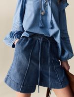 M&S - Per Una Womens Medium Indigo Cotton Denim Shorts