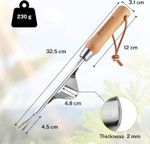 WORKPRO Weed Remover Tool,V-Shaped Forks, Easy Weed Removal&Deeper Root Digging