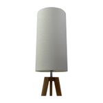 Extra Tall Lampshade White  100% Linen Cylindrical Cylinder Drum