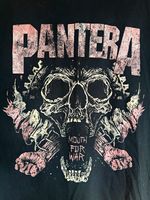 Pantera Mouth For War Graphic T-Shirt Black Short Sleeve Size XXL