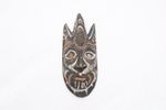 ATQ Oceanic Tribal Carved Mask Papau Wood New Guinea Sepik River 20th Century-