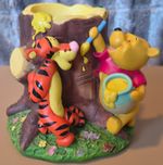 Disney Winnie the Pooh & Tigger Honey Tree Stump Figurine Decorative Holder 2004