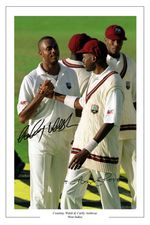 CURTLY AMBROSE & COURTNEY WALSH WEST INDIES CRICKET SIGNED PHOTO PRINT