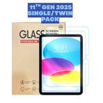 Tempered Glass Screen Protector for iPad 11th Gen (2025) SINGLE/TWIN pack