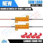 2x 50W 6 Ohm RESISTORS for 1156 1157 S25 LED Car Bulbs P21W 382 BA15s 3156 7440