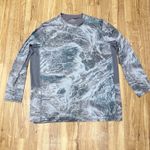 Realtree Fishing Long Sleeve Performance Shirt Mens 3XL Grey Camo Stretc Outdoor