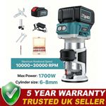 Electric Hand Trimmer 4800W Palm Router Woodworking Laminate Wood Laminator Tool