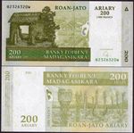 MADAGASCAR 200 ARIARY (P87b) 2004 (2008) UNC BANKNOTE