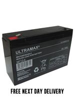 Ultramax NP10-6 6V 10Ah F1 Sealed Lead Acid Rechargeable SLA Industrial Battery