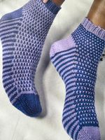 'DOTTY DELIGHTS' Soft Woollen SOCKS - KNITTING PATTERN (ORIGINAL) 4ply wool