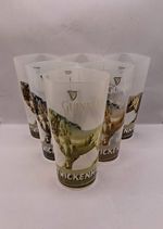 Set of 6 Guinness Twickenham Rugby Stadium Plastic Pint Glasses with Golden Lion