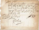 ROYAL NAVY WARRANT Signed Document - (1671) J COX - 10"x8" reprint