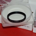 Leica E39/43/46/49 55/60/62/67/72/82mm Black/Silver UVa Filter II UV filter New