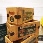 Oilzum Vintage Box Wooden Crate Classic Car Advertising Automobilia