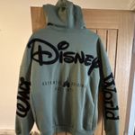 Disney Walt Disney World Green Zip-Up Hoodie Sweatshirt Adult Size L