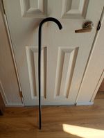 Lovely Antique Late Victorian / Edwardian Ebonised DRESS CANE 37inc good con