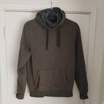 Crane Fishing Khaki Green Hoodie Medium