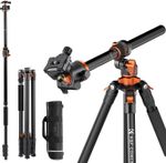 K&F Concept 230cm Camera Tripod Detachable Monopod with Horizontal Arm 10KG Load