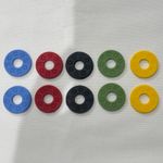 Guitar Strap Locks - Rubber Strap Stoppers Washers (4 Colours)