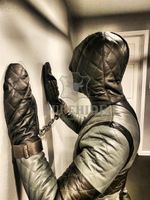 Quilted Leather Bondage Suit Full Body Restraint Catsuit Fetish BDSM Gear