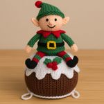 Christmas Elf Elves Pudding Chocolate Orange Bath Bomb Knitting Pattern only