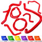 Ford Focus Mk2 ST225 7Ps Silicone Coolant & Header Tank & Heater Matrix Hose Red