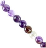 180CTS MARBLE AMETHYST COINS APPROX 12X12MM 38CM