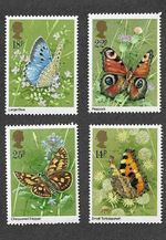 Butterflies 1981 set insects  mnh set Great Britain