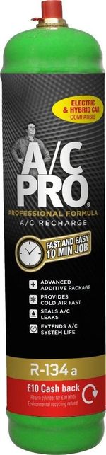 ACPRO AC02001EN R‑134A Auto Air‑Con Recharge 510g A/C Refrigerant Top‑Up Kit