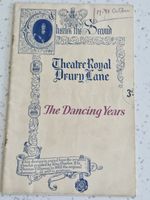 " THE DANCING YEARS" 1939 VINTAGE THEATRE PROGRAMME