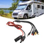 Solar Anderson Charge Extension Cable, 4-In-1 M.C_4 To Anderson/Dc5521/Dc7909/Xt