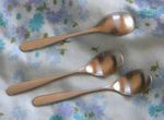 THREE Vintage Robert Welch Teaspoons Tea Spoons Stainless Steel Classic