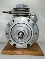 R.A.F. Rolls Royce Merlin Type A.V.A.-M. compressor, on wooden base