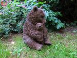 BROWN BEAR MOTHER & CUB By Vivid Arts. Highly Detailed Garden & Indoor Figure