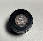 1871 Seated Liberty Half Dime Choice AU PROOF LIKE PL Qualities TONED!