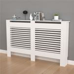 Wisfor 92/100cm Tall Radiator Cover Wood Cabinet MDF Grill Shelf Panel Protector