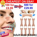 100 x Nasal Nose Strips - Adult size (large). Breathe Better. Stop Snoring