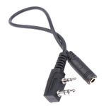 2 Pin K1 To 3.5MM Female Audio Earphone Transfer Cable For TYT For UV5R 888S