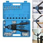 Professional 300PCS Hand Nut Tool M3- M12 Repair Kit Riveter Rivnut Gun Mandrels