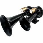 Diesel Train Air Horn Truck TGV Original 12-24v Twin Black Trumpet 24 Volt 170db